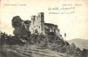 Vágsziklás, Skalka nad Váhom; Szkalka templom. Gansel Lipót / church ruins (EK)