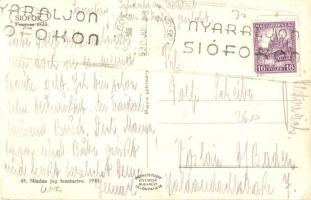 Siófok, Fenyves erdő "Nyaraljon Siófokon" pecsét a hátoldalon (EK)