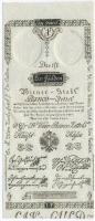 1800. 1G vízjeles papíron, "169550" kézi sorszámmal, szárazpecséttel T:I- törés nélküli hajtás  Habsburg Empire 1800. 1 Gulden on watermarked paper, with "169550" handwritten serial and embossed stamp C:AU fold without fraction Adamo G30