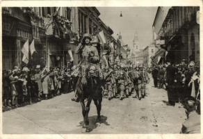 1940 Szatmárnémeti, Satu Mare; bevonulás / entry of the Hungarian troops (EB)