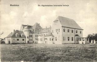 Munkács, Mukacheve; Állami főgimnázium internátus belseje, Bertsik Emilné kiadása / grammar school, boarding school (EK)