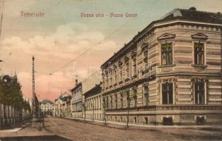 Temesvár, Timisoara; Dózsa utca, Koronaherceg tőzsde kiadása / Dózsa Gasse / street view (fa)