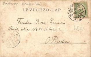 1903 Budapest I. Őrségváltás a várőrségben, photo (fl)