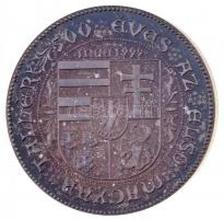 Csóka Zsuzsa (1962-) 1999. "MÉE - Szent László / 500 éves az első magyar tallér" jelzett A...