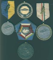 1959-60. 4db klf autós-motoros verseny részvételi, ill. helyezési érme + nemzetközi verseny emlékplakett