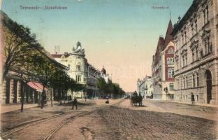 Temesvár, Timisoara; Józsefváros, Hunyady út, L. & P. 3912. / street view (EM)