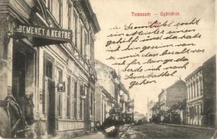 Temesvár, Timisoara; Gyárváros, Fő utca, vendéglő / main street, restaurant (EK)