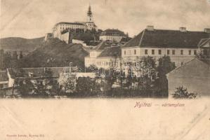 Nyitra, Nitra; vártemplom, Huszár István kiadása / castle church (ragasztónyomok / glue marks)