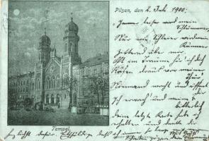 Plzen, Pilsen; Isr. Tempel / zsinagóga / synagogue, Josef Milt (EK)