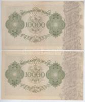 Németország / Weimari Köztársaság 1922. 10.000M (5x) 3+2 sorszámkövetők T:I,I- Germany / Weimar Repu...