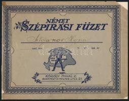 cca 1930 2 db irredenta címlapos iskolai füzet