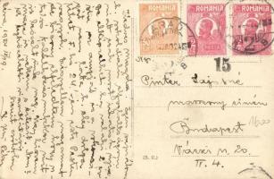 1924 Déva, látkép / panorama photo