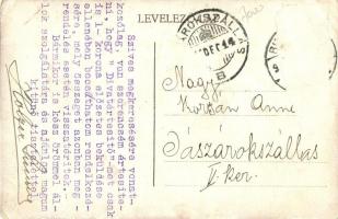 Budapest V. Holzer Divatház, Gyermekruha osztály, belső vásárlókkal. Holzer nyomtatott levele a háto...