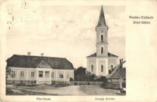 Alsóidecs, Ideciu de Jos; paplak, Evangélikus templom / parish, church (EK)