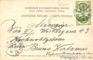 1898 Moscow, Moscou; Monument de Pouschkin / Pushkin monument (EK)