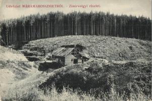 Zimir-völgy, Zemir; fűrésztelep, Wizner és Dávid kiadása / saw mill (lyuk / pinhole)