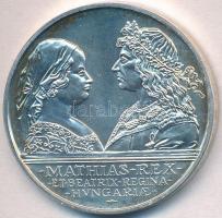 1990. 500Ft Ag "Mátyás király / Beatrix" T:BU Adamo EM113