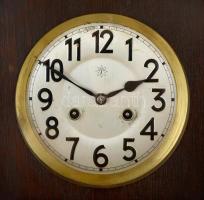 Junghaus feles-ütős falióra, kulccsal, működik, m: 76,5 cm