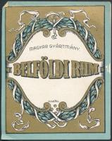 cca 1920-1930 Belföldi rum italcímke, lito, 8x6 cm.