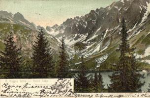 Tátra, Poprádi tó, Omladék-völgy. F. Pietschmann / lake, valley