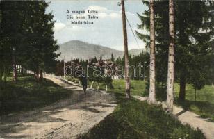 Tátra, Matlárháza, Tatranské Matliare; sétány / promenade