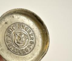 cca 1923 "Minne Fran Göteborg" fém kupa, m: 9 cm