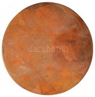 1981. "Űrhajós Bélyegkiállítás - Körmend" aranyozott Br és festett kerámia plakett pár (10...