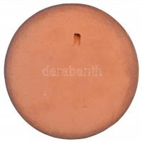 1981. "Űrhajós Bélyegkiállítás - Körmend" aranyozott Br és festett kerámia plakett pár (10...