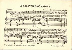 10 db RÉGI megíratlan kottás képeslap / 10 pre-1945 unused sheet music motive cards