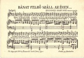 10 db RÉGI megíratlan kottás képeslap / 10 pre-1945 unused sheet music motive cards