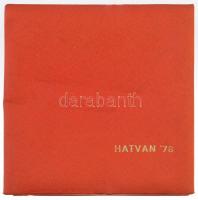 1978. "Filatelista vetélkedő - Hatvan" Br plakett eredeti, kicsit sérült díszdobozban (75m...