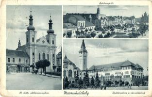 4 db RÉGI erdélyi városképes lap, Kolozsvár, Máriaradna, Marosvásárhely, Máramarossziget, vegyes min...