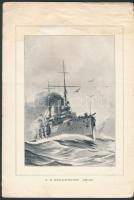 1901 S. M. Schlachtschiff "Árpád". Bécs,  Emil M. Engel., 1 t.+10 p. Kiadói tűzött papírkö...