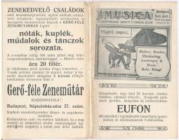 Mikor a legszebb nóta szól! Gyönyörű 10 cigányos Magyar Népdal. Gerő-féle Zeneműtér Kiadóhivatal, Fe...