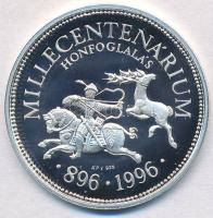 Csóka Zsuzsanna (1962-) 1996. "Millecentenárium Honfoglalás 896-1996" Ag emlékérem dísztok...