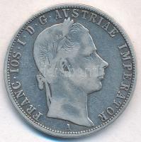 Ausztria 1857A 1Fl Ag "Ferenc József" T:2-,3 Austria 1857A 1 Florin Ag "Franz Joseph" C:VF,F