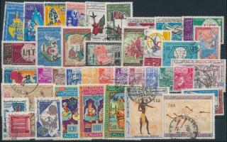 1963-1966 54 stamps, 1963-1966 54 klf bélyeg, közte csaknem a teljes három évfolyam kiadásai