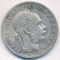 1892KB 1Ft Ag "Ferenc József / Fiume címer" T:3  Adamo M15