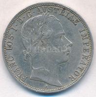 Ausztria 1861A 1Fl Ag "Ferenc József" T:2 ph. Austria 1861A 1 Florin Ag "Franz Joseph" C:XF edge error Krause KM#2219