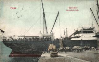 Fiume, Carpathia kivándorlási hajó. Ad. Kirchhoffer & Co. / immigration ship