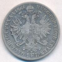 1866B 1Fl Ag "Ferenc József" Körmöcbánya (12,12g) T:3
Hungary 1866B 1 Florin Ag "Fra...