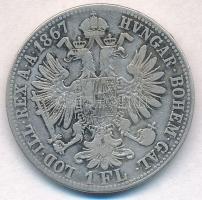 1867B 1Fl Ag "Ferenc József" Körmöcbánya (12,15g) T:3
Hungary 1867B 1 Florin Ag "Fra...