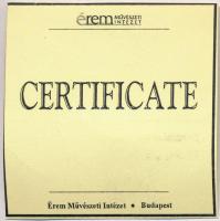 DN "Magyar aranypénzek utánveretben - I. Nagy Lajos aranyforint" aranyozott Ag emlékérem t...