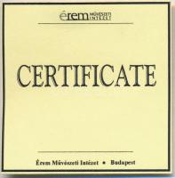 DN "Magyar aranypénzek utánveretben - Szapolyai János dénár" aranyozott Ag emlékérem tanús...