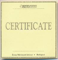 DN &quot;Magyar aranypénzek utánveretben - Ferenc József arany 8 forint&quot; aranyozott Ag emlékére...