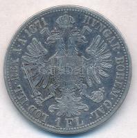 Ausztria 1871A 1Fl Ag "Ferenc József" vésett arckép T:2-
Austria 1871A 1 Florin Ag "...