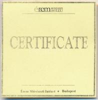 DN "Magyar aranypénzek utánveretben - III. Károly dukát" aranyozott Ag emlékérem tanúsítvá...