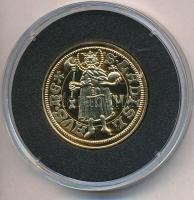 DN "Magyar aranypénzek utánveretben - Luxemburgi Zsigmond aranyforint" aranyozott Ag emlék...