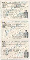 6 db királynémotívumos gyűjtői litho reklámkártya (Liebig's Flesich-Extract / Oxo)