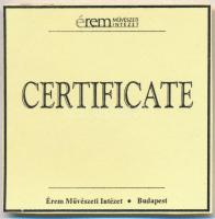 DN "Magyar aranypénzek utánveretben - I. Rudolf aranyforint 1583" aranyozott Ag emlékérem ...